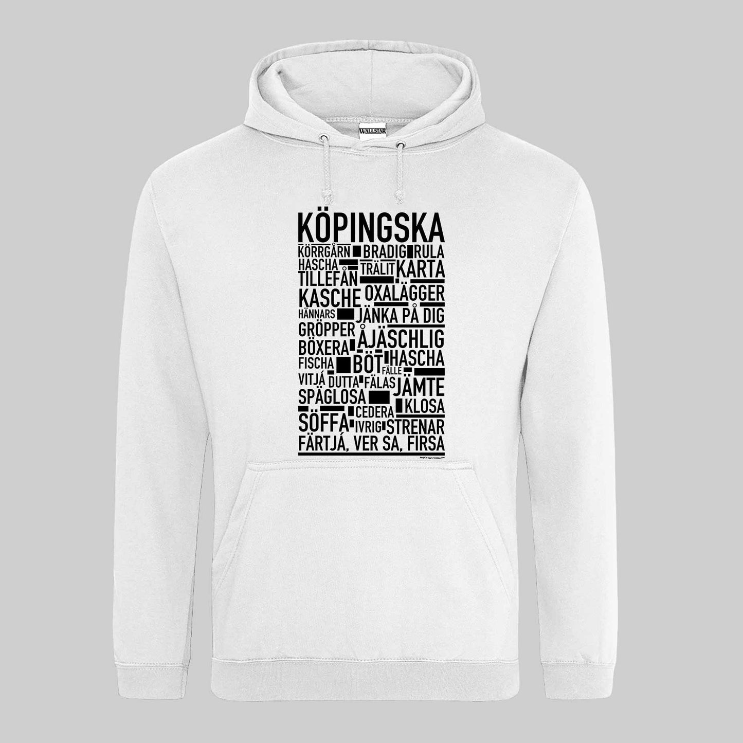 Köpingska Dialekt Text Hoodie