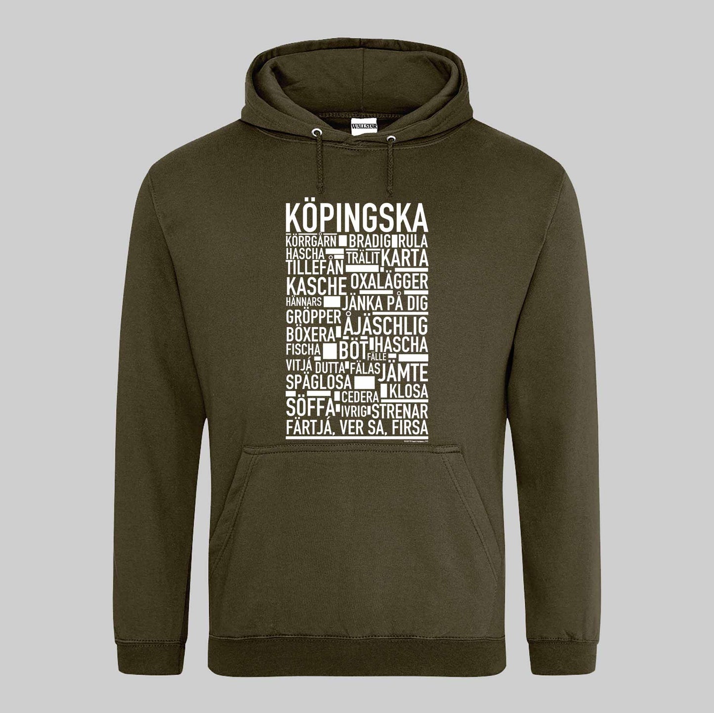 Köpingska Dialekt Text Hoodie