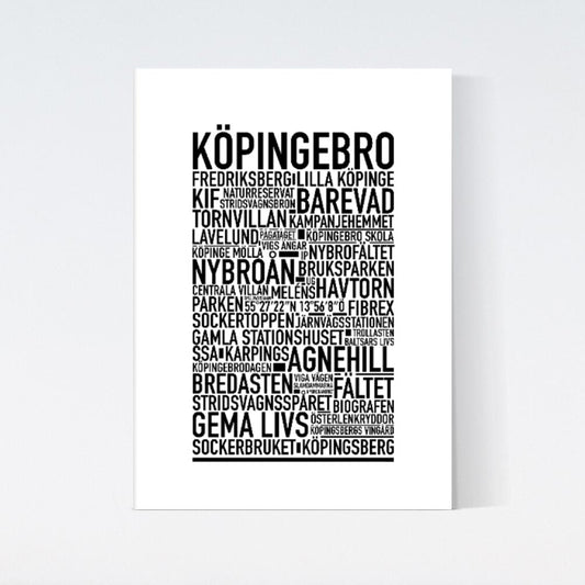 Köpingebro Text Poster