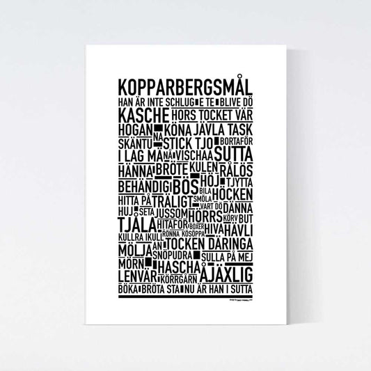 Kopparbergsmål Dialekt Text Poster