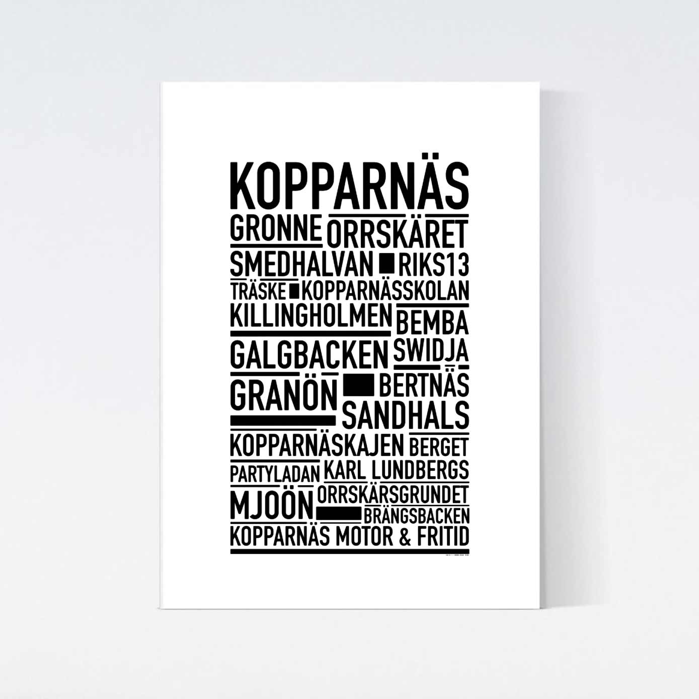 Kopparnäs Text Poster