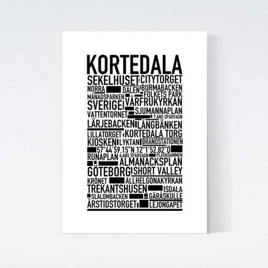 Kortedala Text Poster