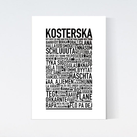 Kosterska Dialekt Text Poster
