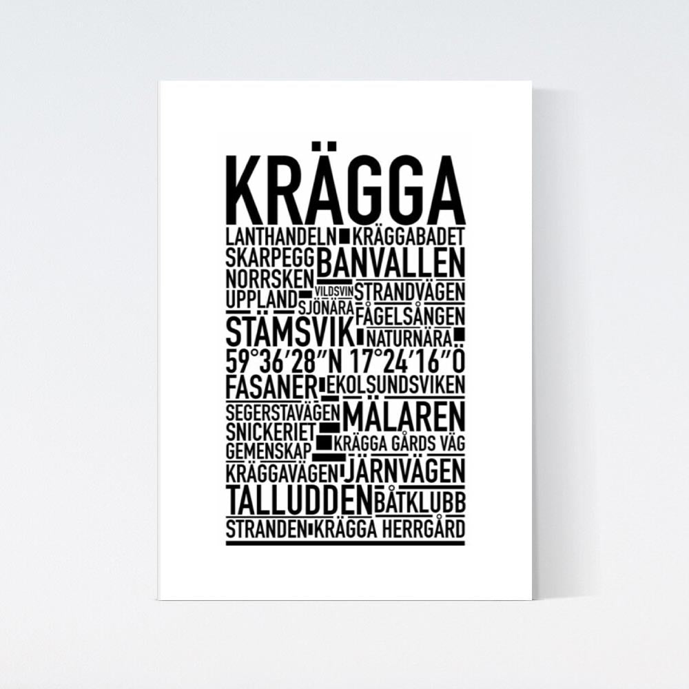 Krägga Text Poster