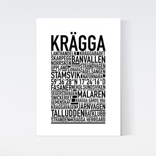 Krägga Text Poster