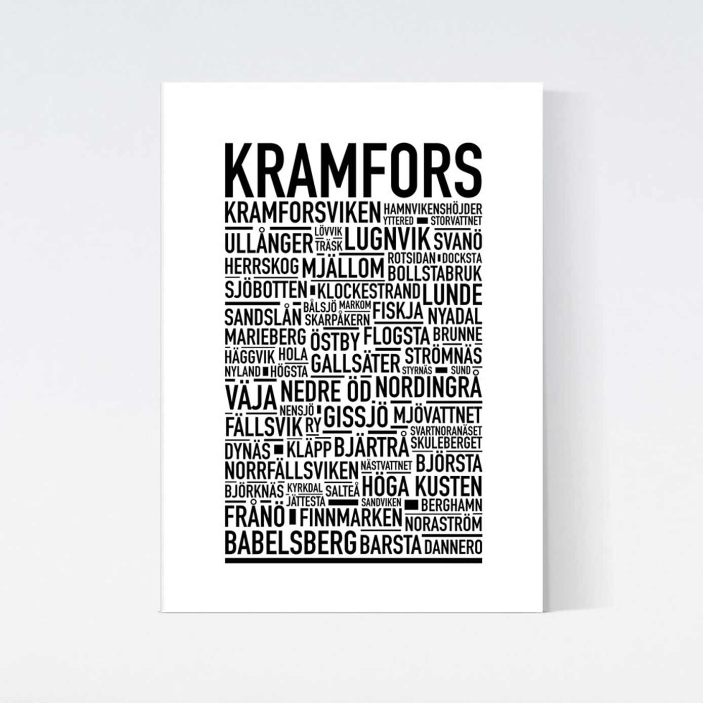 Kramfors Text Poster