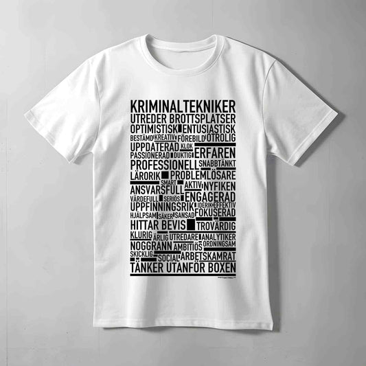 Kriminaltekniker Text T-shirt