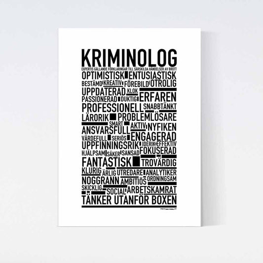 Kriminolog Text Poster