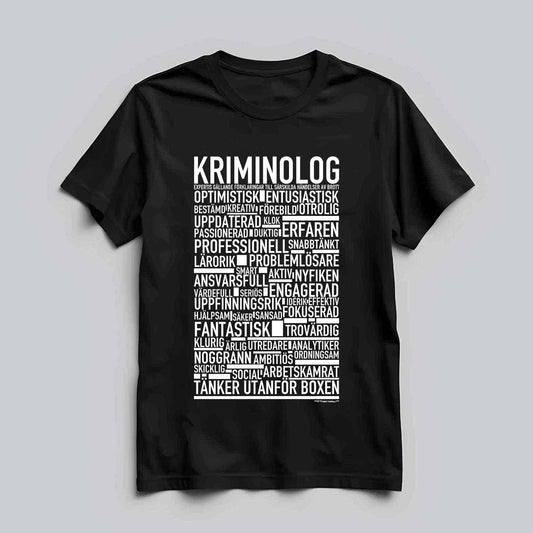 Kriminolog Text T-shirt