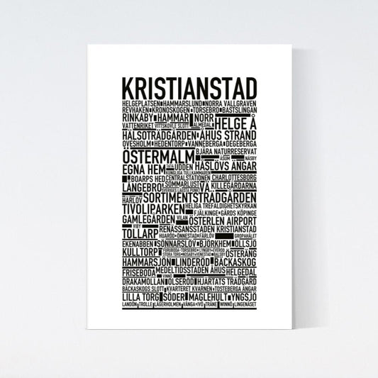 Kristianstad Text Poster