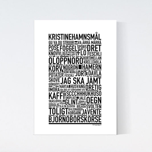 Kristinehamnsmål Dialekt Text Poster