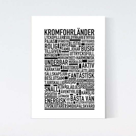 Kromfohrländer Text Poster