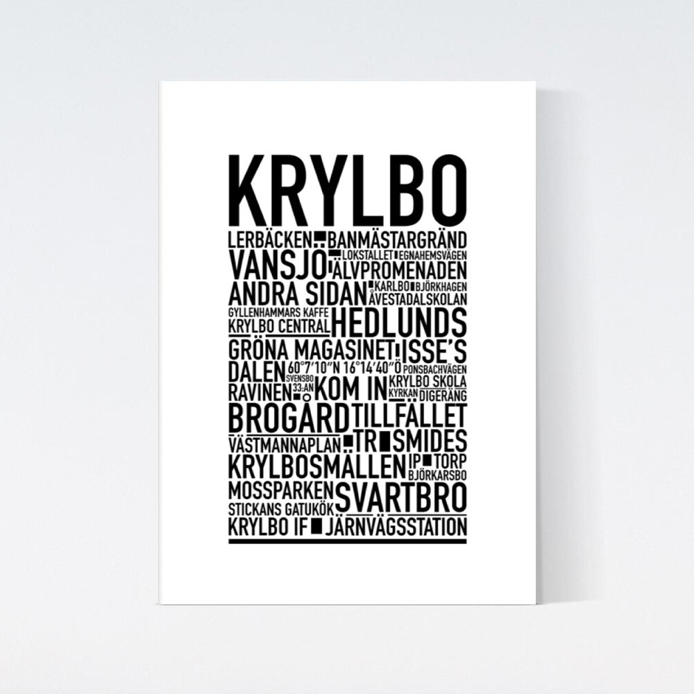 Krylbo Text Poster