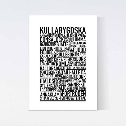 Kullabygdska Dialekt Text Poster