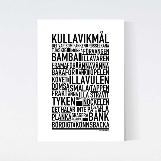 Kullavikmål Dialekt Text Poster