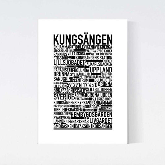 Kungsängen Text Poster