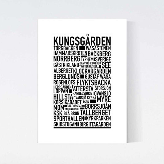 Kungsgården Text Poster