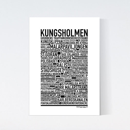 Kungsholmen Text Poster