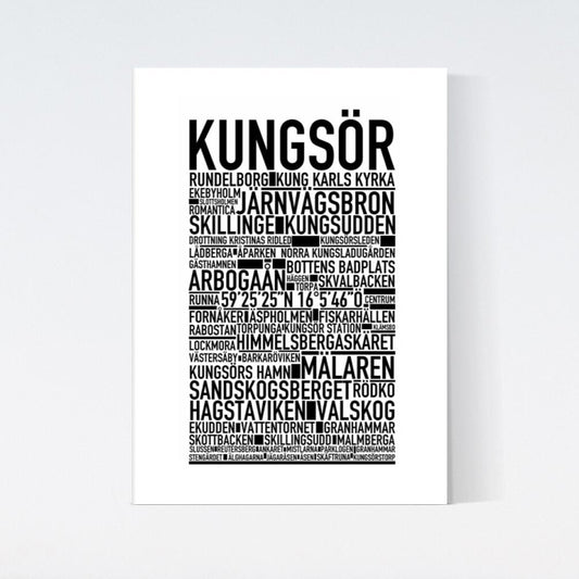 Kungsör Text Poster