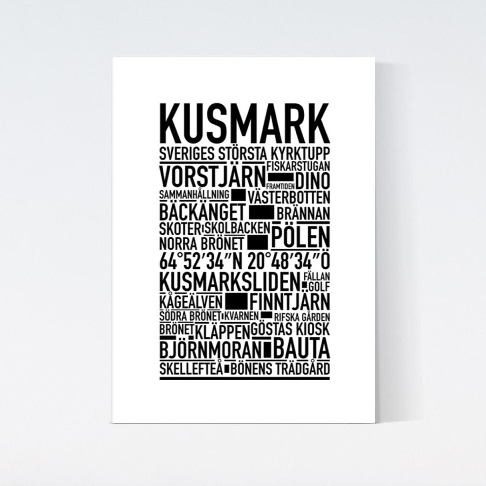 Kusmark Text Poster