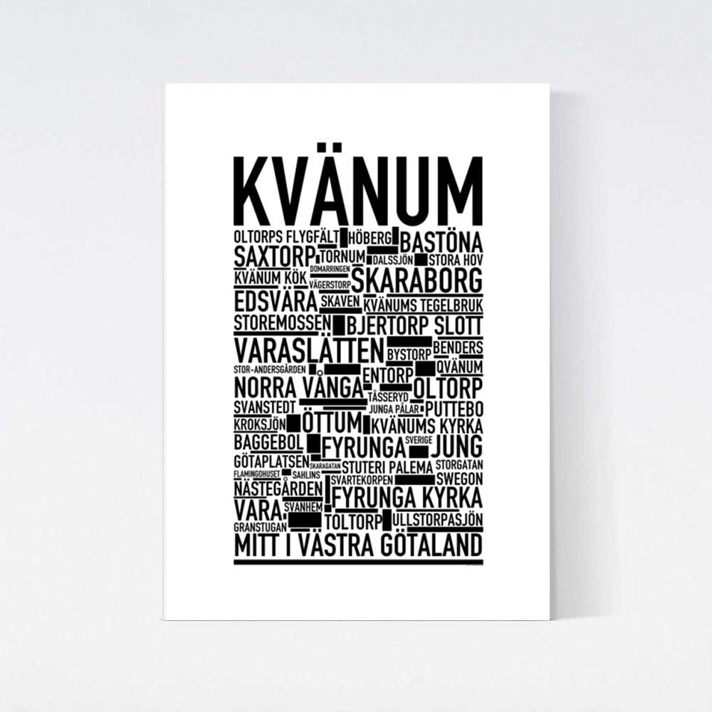 Kvänum Text Poster