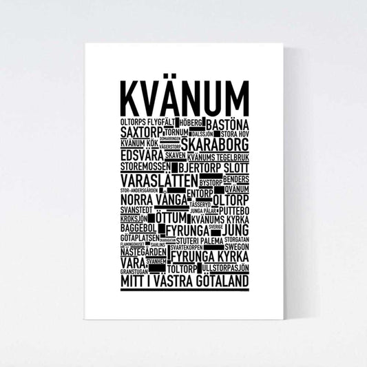 Kvänum Text Poster