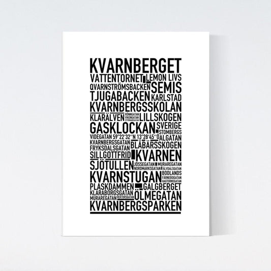 Kvarnberget Text Poster