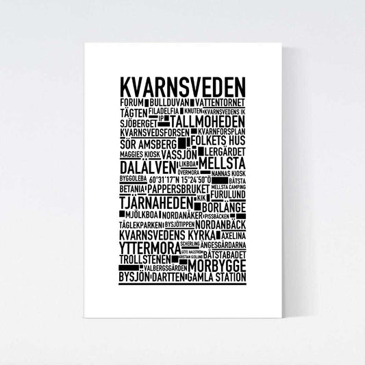 Kvarnsveden Text Poster