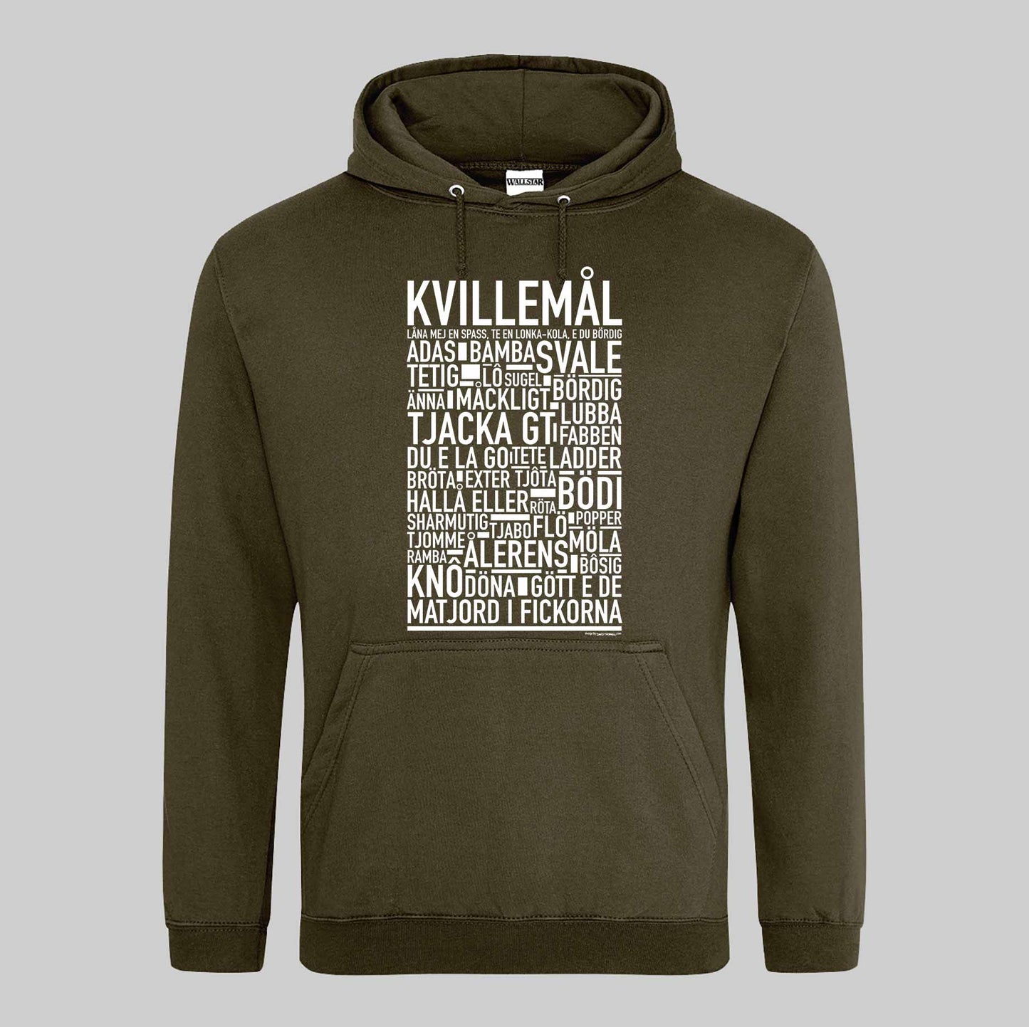 Kvillemål Dialekt Text Hoodie