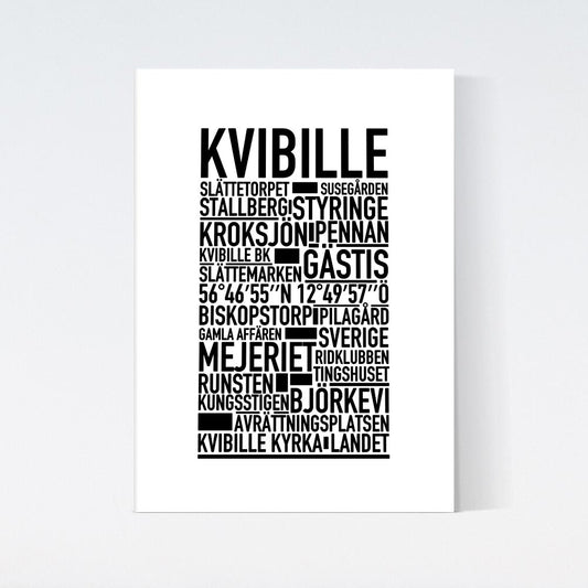 Kvibille Text Poster
