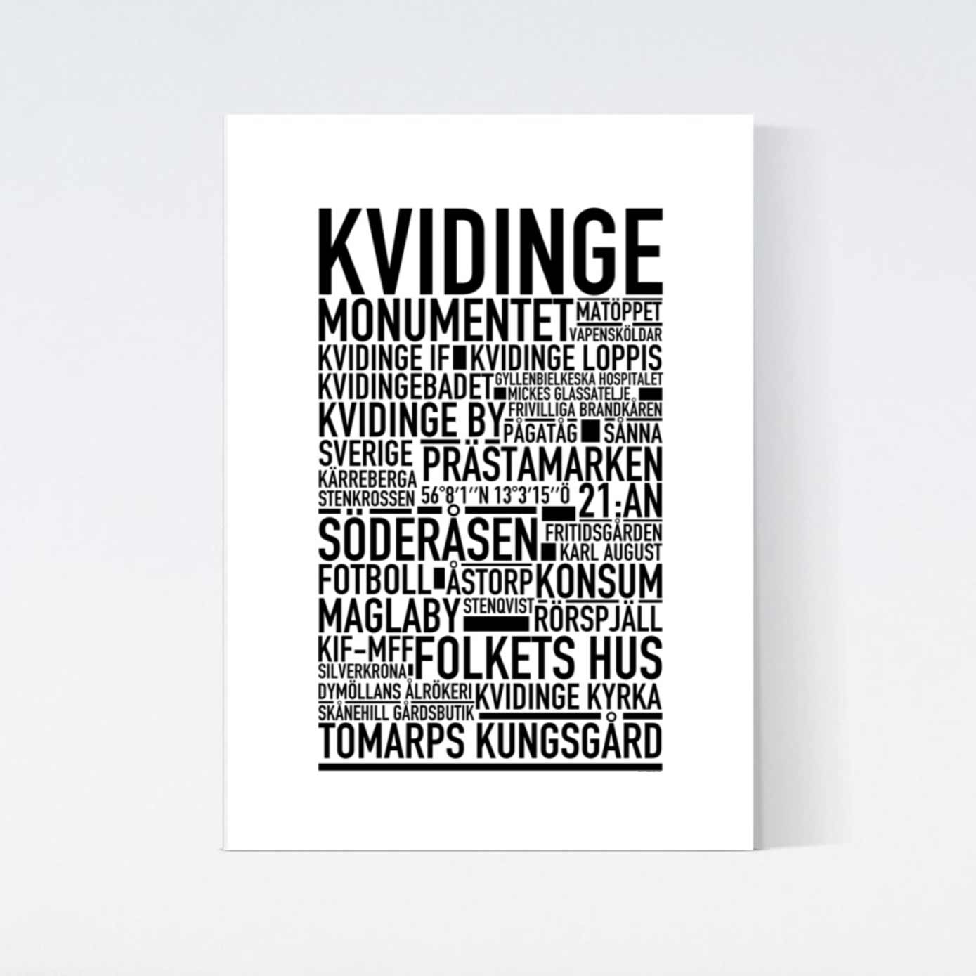 Kvidinge Text Poster