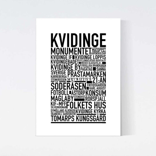 Kvidinge Text Poster