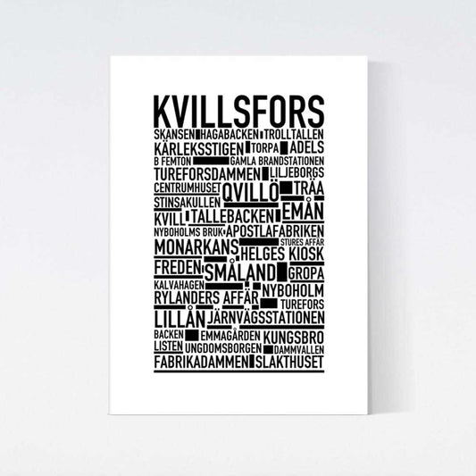 Kvillsfors Text Poster
