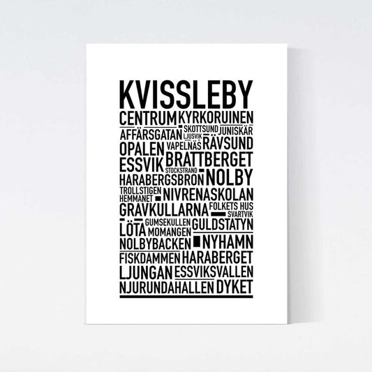 Kvissleby Text Poster