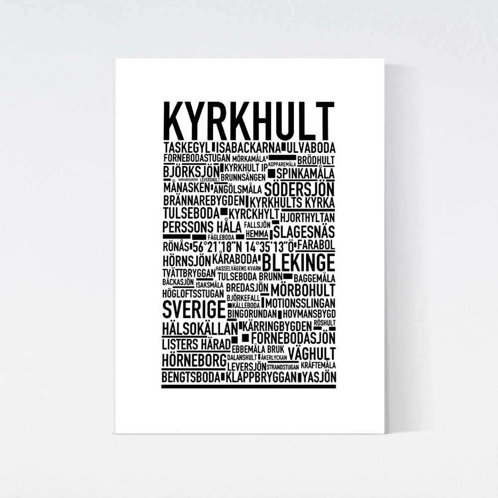 Kyrkhult Text Poster