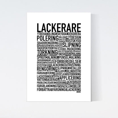 Lackerare Text Poster