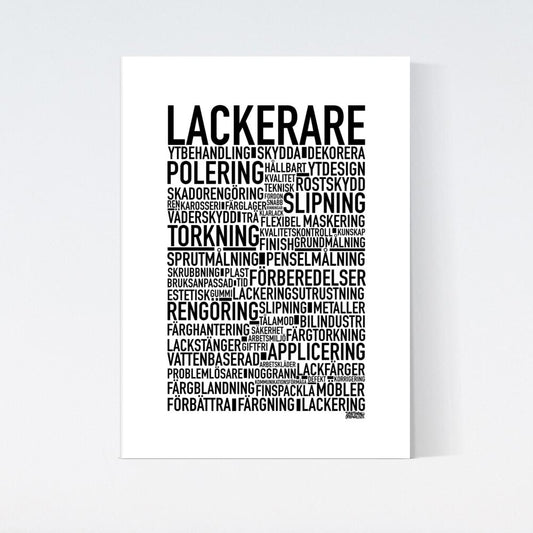 Lackerare Text Poster