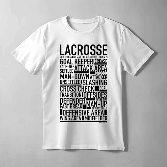 Lacrosse Text T-shirt