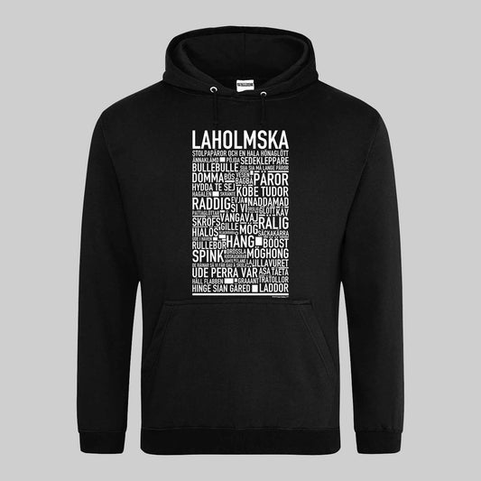 Laholmska Dialekt Text Hoodie