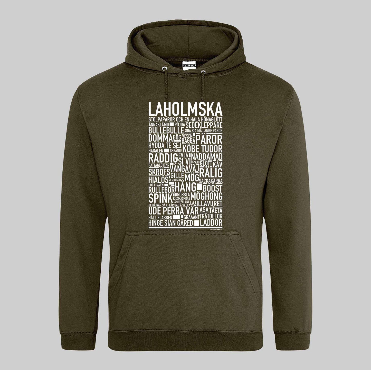 Laholmska Dialekt Text Hoodie