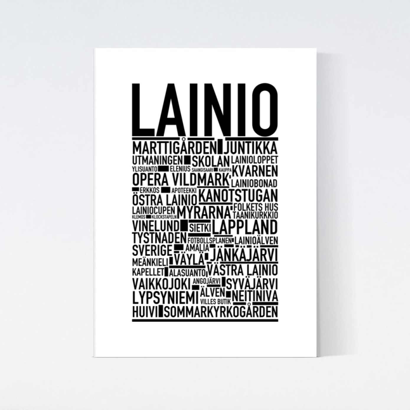 Lainio Text Poster