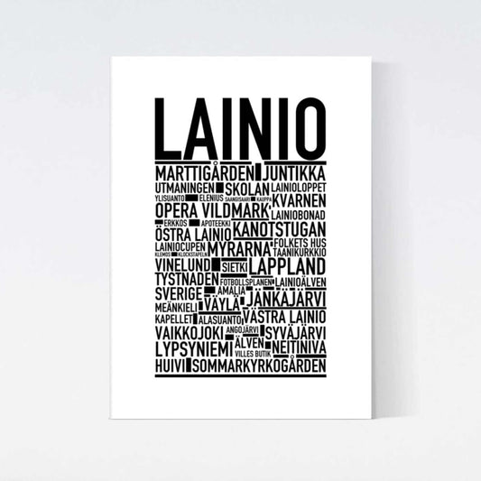 Lainio Text Poster