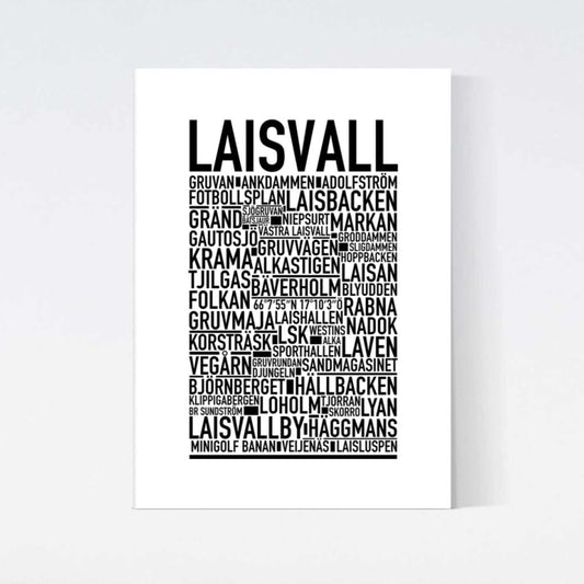 Laisvall Text Poster