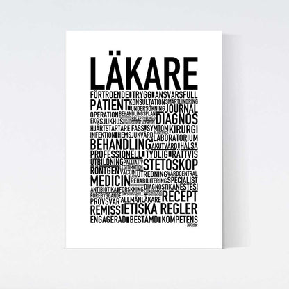 Läkare 2025 Text Poster