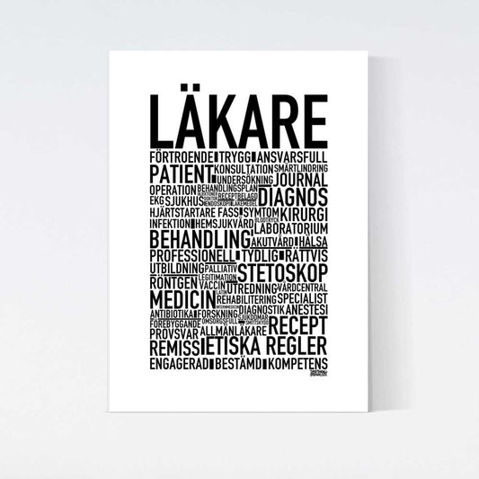 Läkare 2025 Text Poster