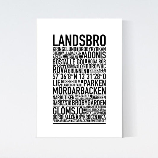 Landsbro Text Poster