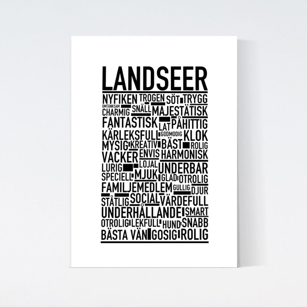 Landseer Text Poster