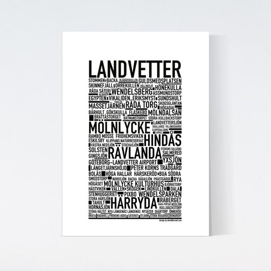 Landvetter Text Poster