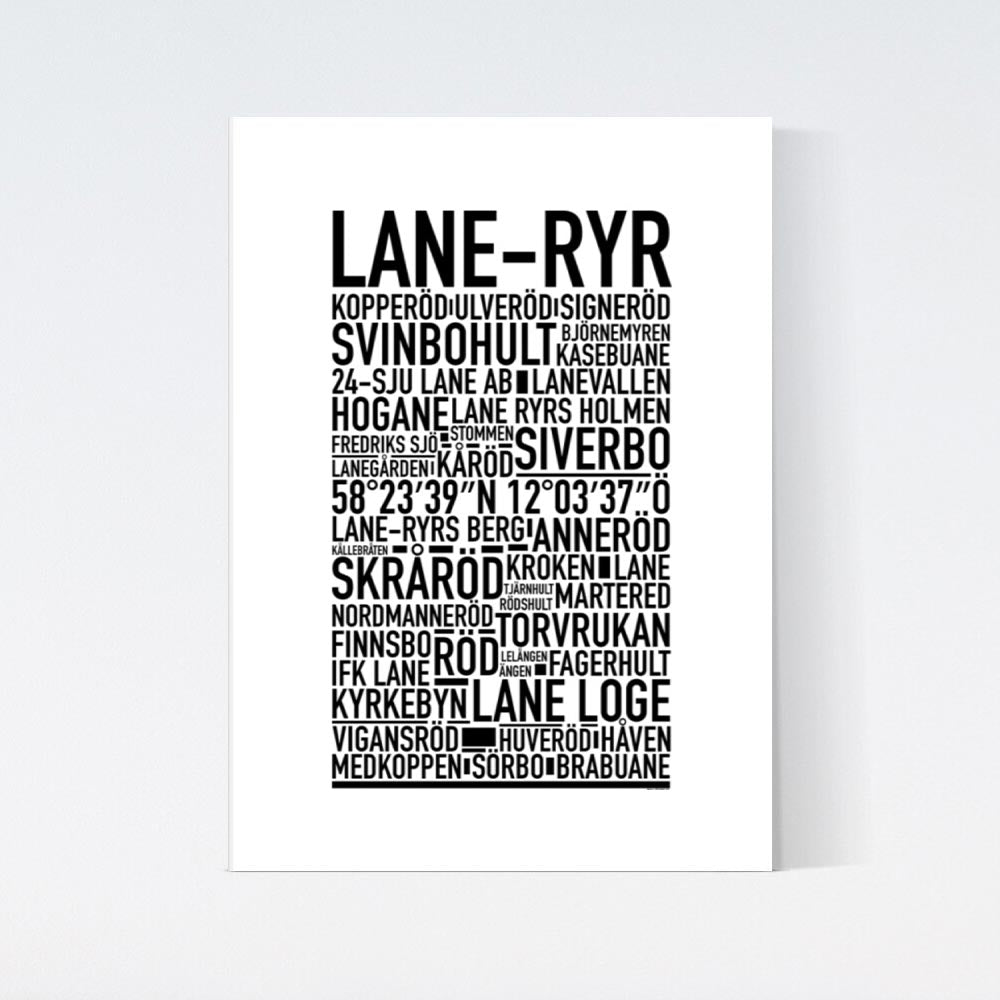 Lane-Ryr Text Poster