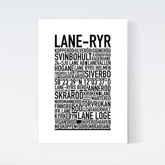 Lane-Ryr Text Poster